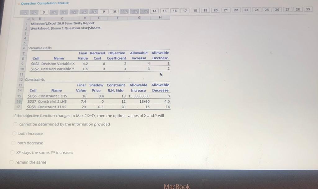 Question Completion Status: 19 25 18 16 17 14 12