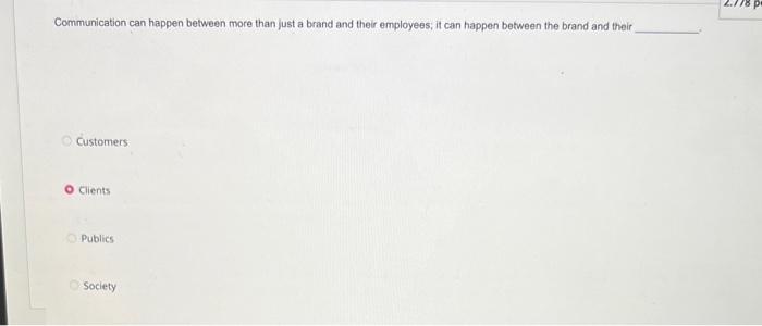 Communication can happen between more than just a