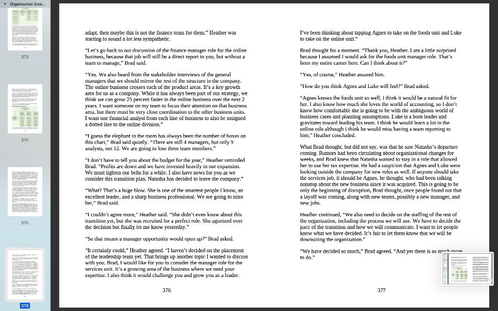 Case Study 4: Reorganizing the Finance