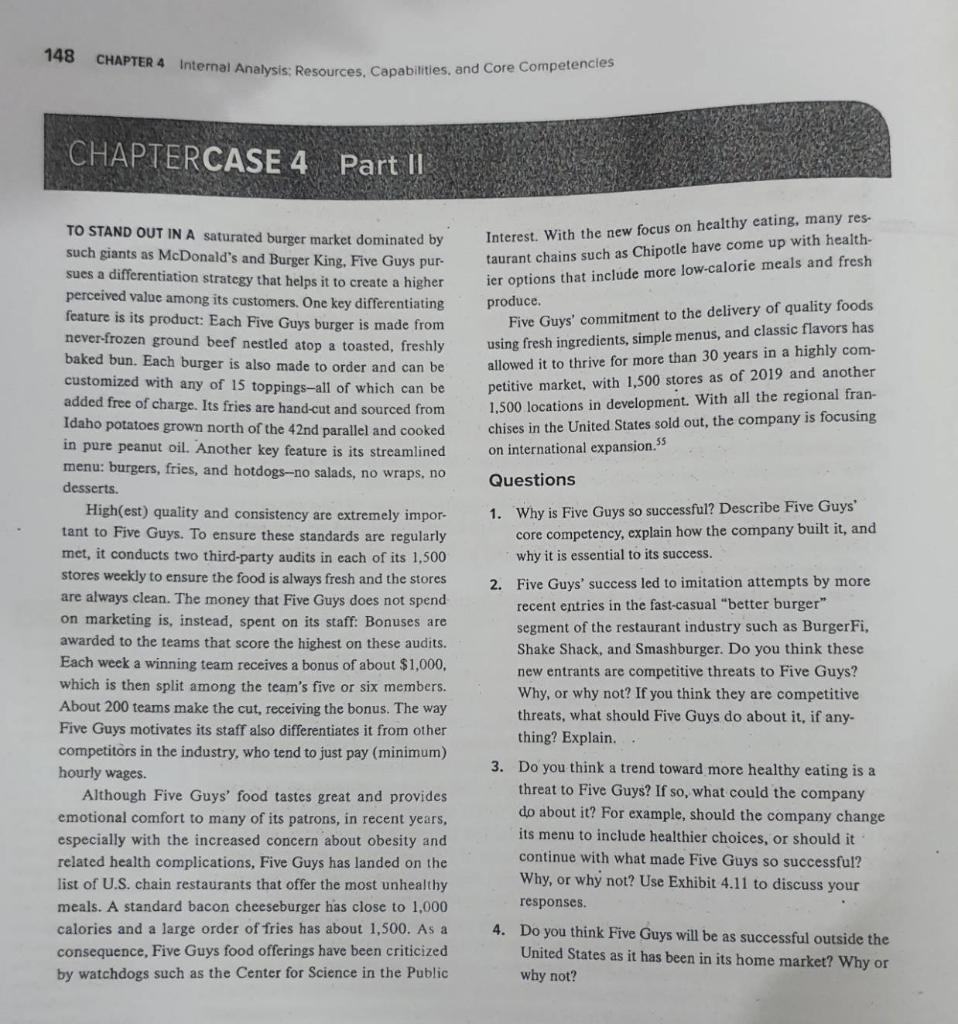 4. Do you think Five Guys will be as successful