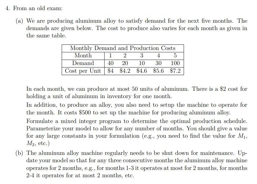 What other numerical values do you need? 4. From