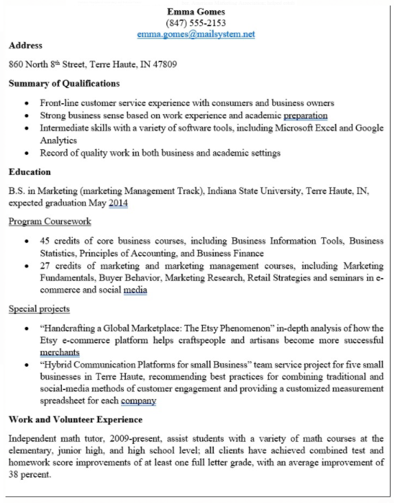 please answer me same as the example Emma Gomes