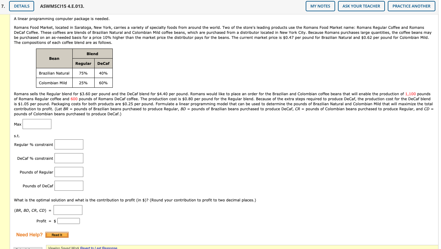 Can someone show me how to solve this with Solver