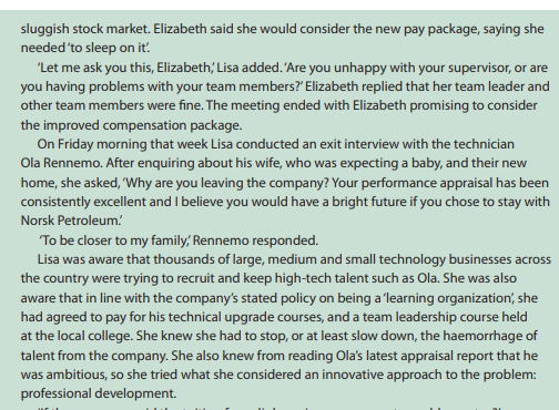 Read the case study and answer the questions with