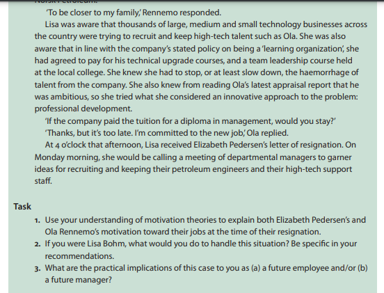 Read the case study and answer the questions with