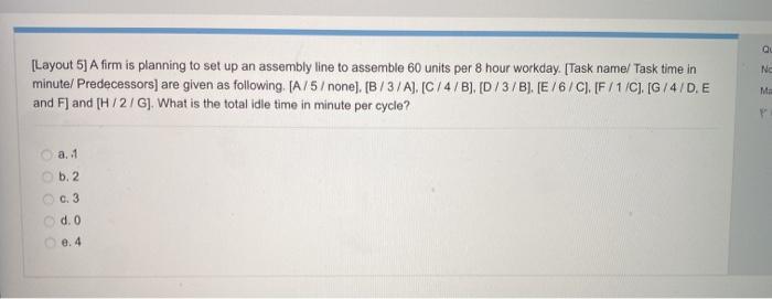 a Ne [Layout 5] A firm is planning to set up an