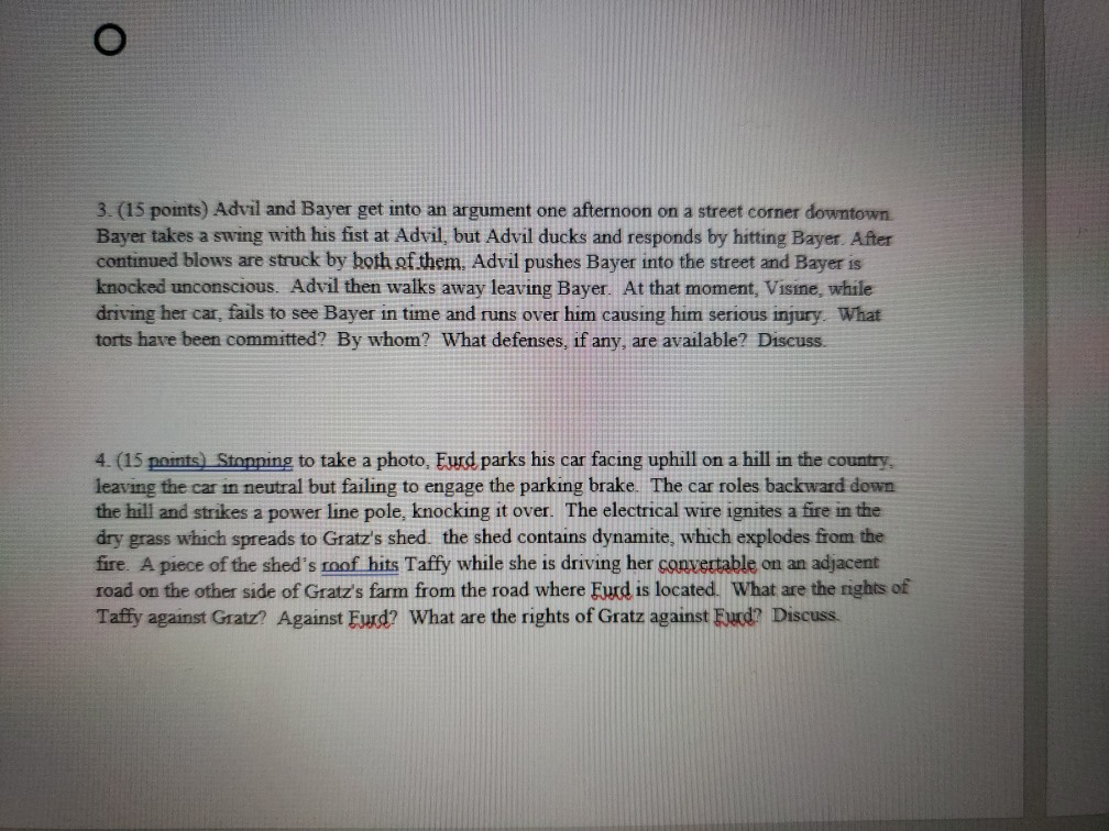 Business Law 3. (15 points) Advil and Bayer get