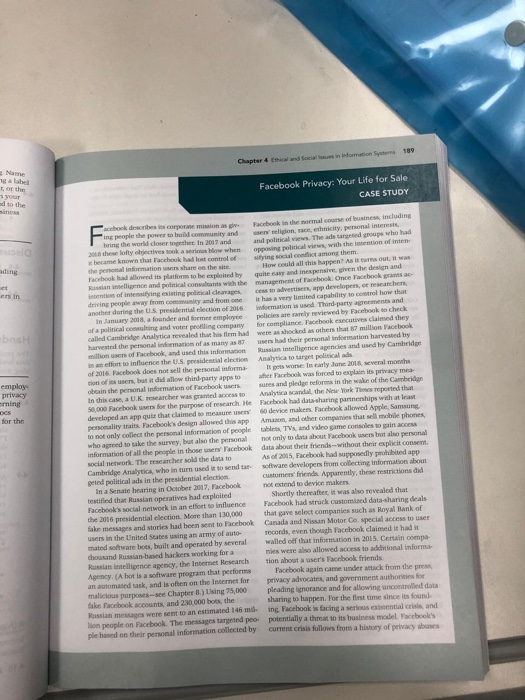 i neeed the answers for this case study please