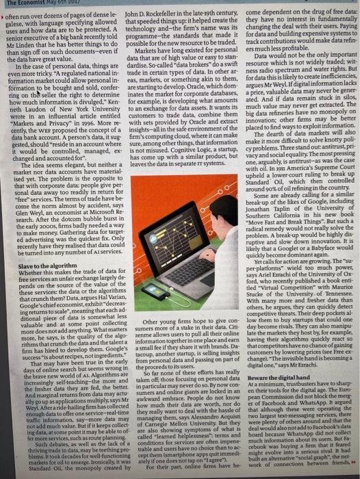 please read the 4 page artical and answer the 5