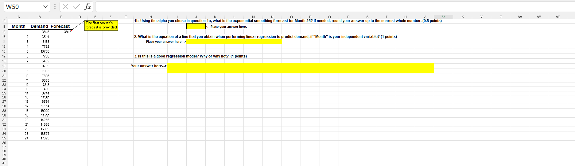 W50 EX fx B D . H N O P P R U V W Y Z AA AB AC 10