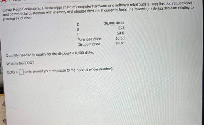 Cesar Rego Computers, a Mississippi chain of