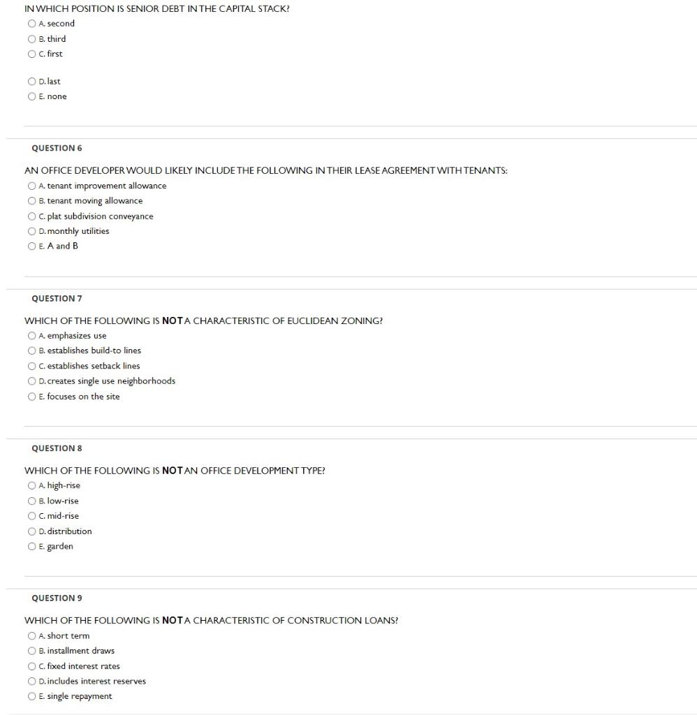 IN WHICH POSITION IS SENIOR DEBT IN THE CAPITAL