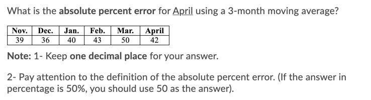 help please 39 What is the absolute percent error