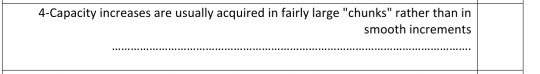 True or false and justify your answer 4-Capacity