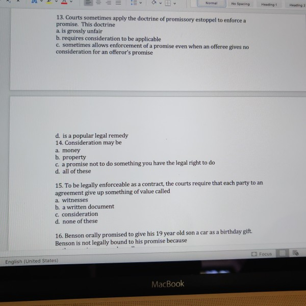 Business Law Class questions please answer them