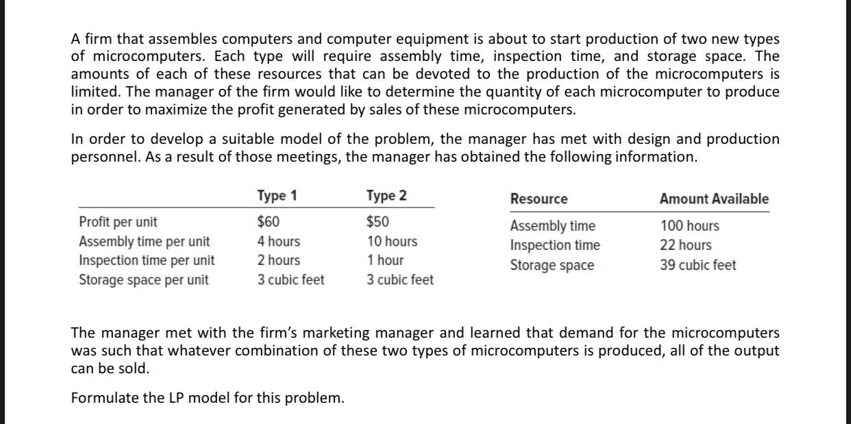 A firm that assembles computers and computer