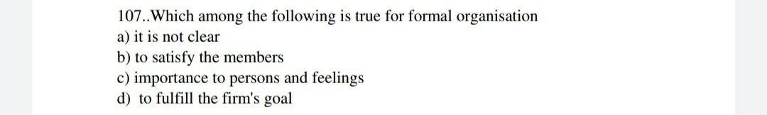 I need the answer as soon as possible 107. Which