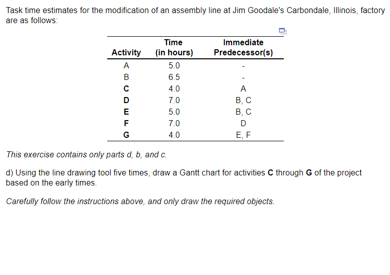 I need to draw the lines for C, D, E, F, and G