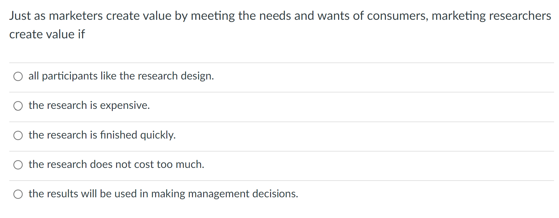 Just as marketers create value by meeting the