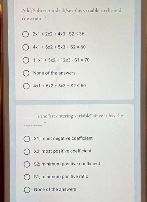 Consider the following Scenario: . = Maximize z =