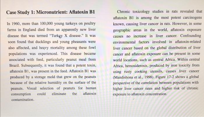 Answer the 2 case study questions (be specific)