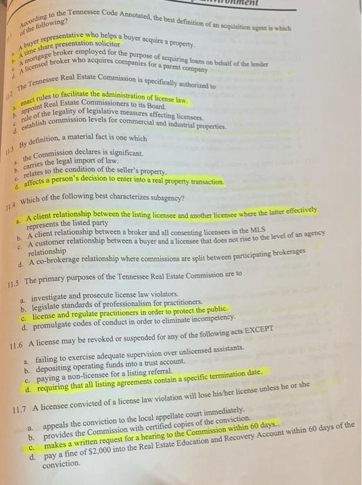 check answers According to the Tennessee Code
