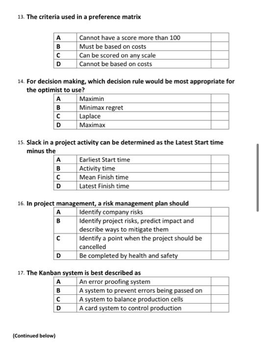 Question 1 (20 multiple choice) 1. Operations