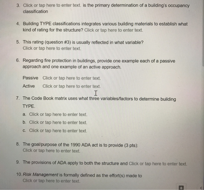 3. Click or tap here to enter text. is the