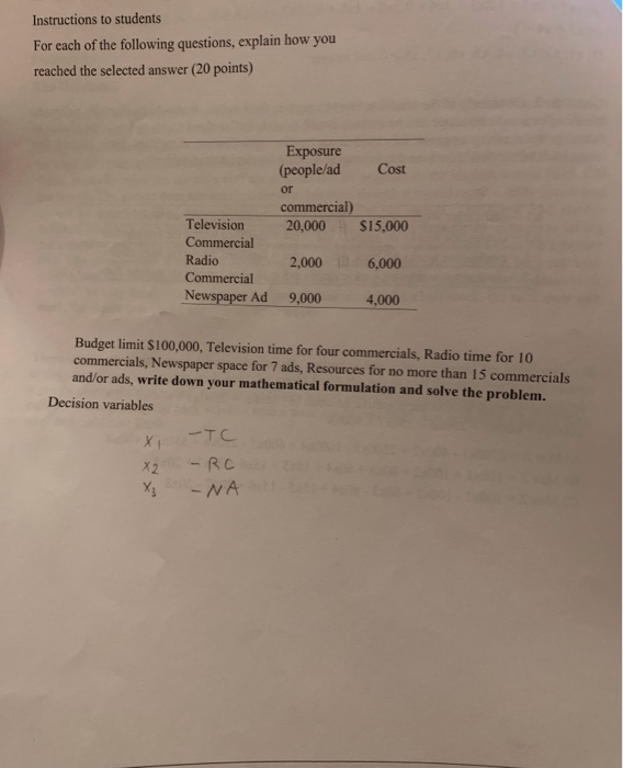 can someone please help with this Instructions to