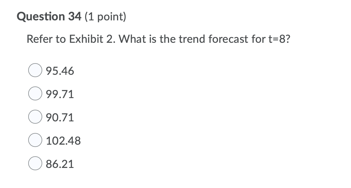 Exhibit 2. Exhibit 2. Consider the following