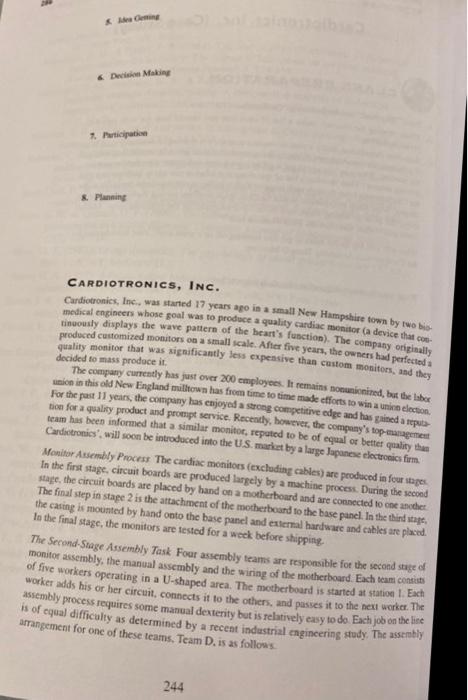Cardiotronics, Inc. (Case Study) CLASS