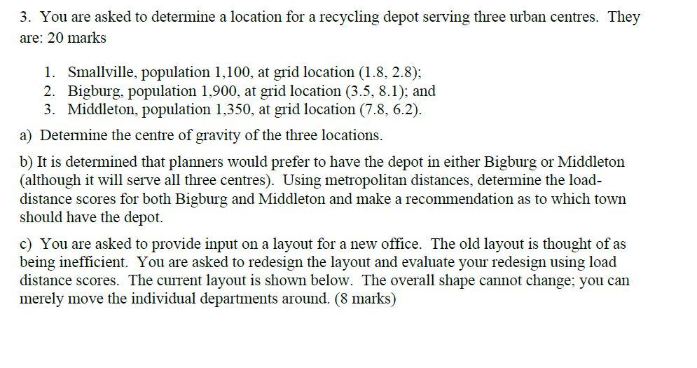 Solve only part A 3. You are asked to determine a