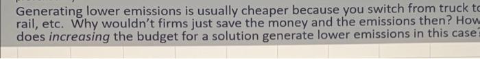 Generating lower emissions is usually cheaper