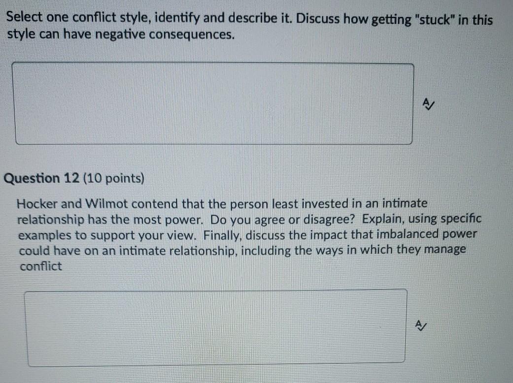 Communication Select one conflict style, identify