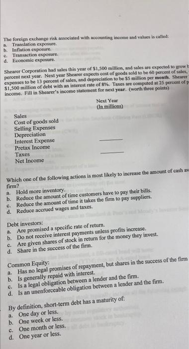 The foreign exchange risk associated with