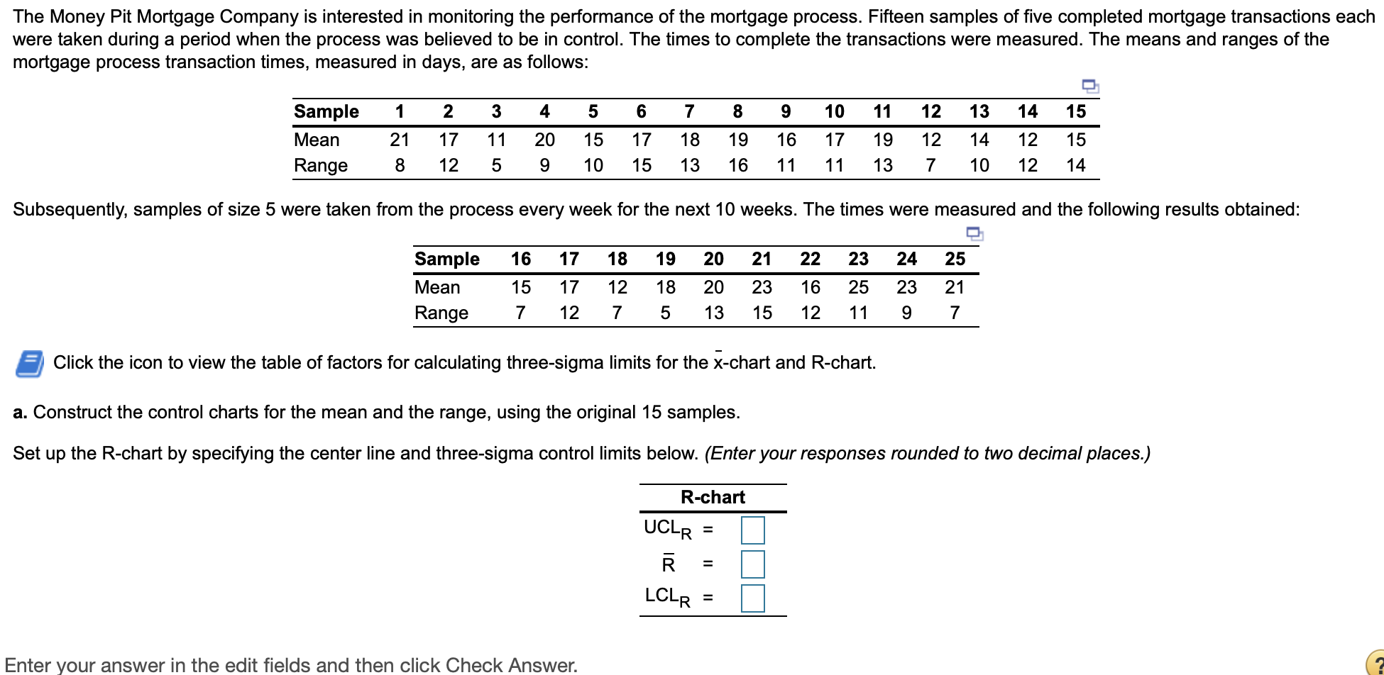 The Money Pit Mortgage Company is interested in