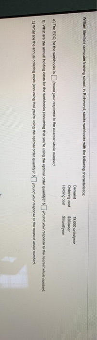 Wiliam Beville's computer training school, in