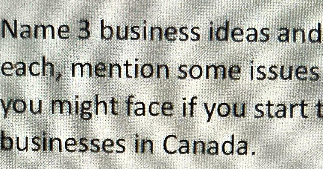 1) Hardware computer 2) Business Furniture 3)