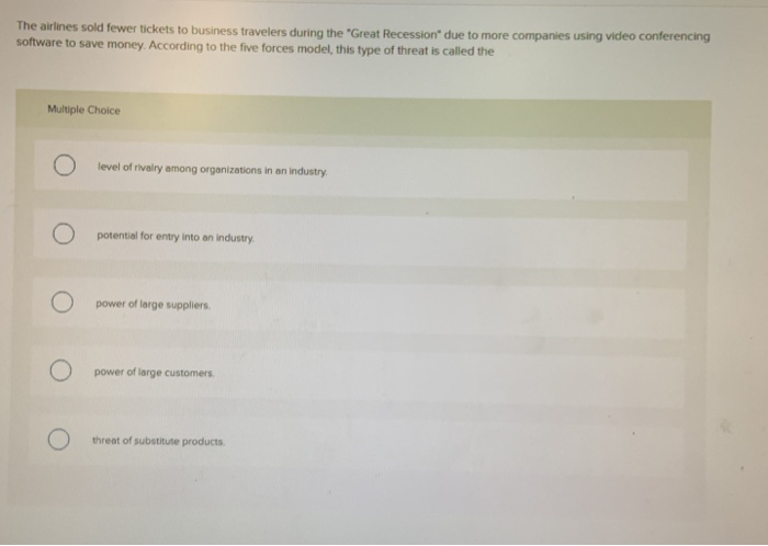 The airlines sold fewer tickets to business