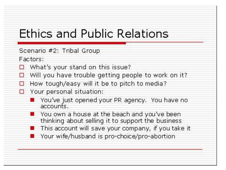 heres a hot button issue. Abortion. In the slide