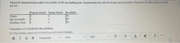 Maxwell Manufacturing makes two models of felt