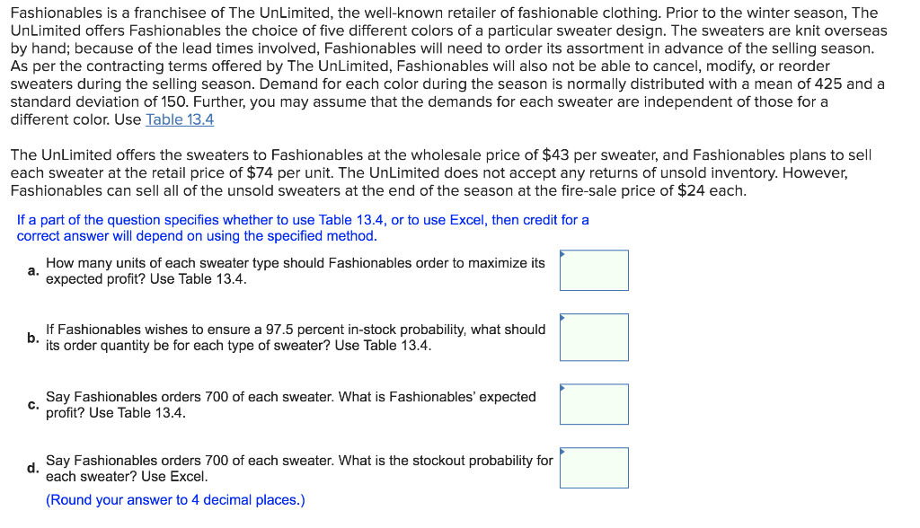 TABLE 13.4 The Distribution, F(Q), and Expected