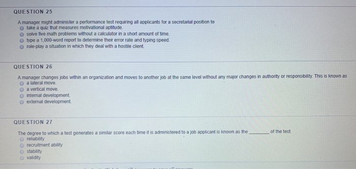 QUESTION 28 A software firm has an opening for a