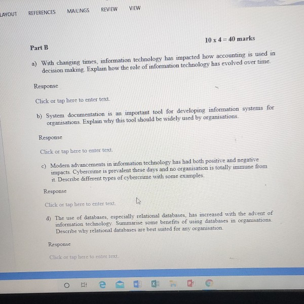 MAILINGS REVIEW VIEW LAYOUT REFERENCES 10 x 4 =