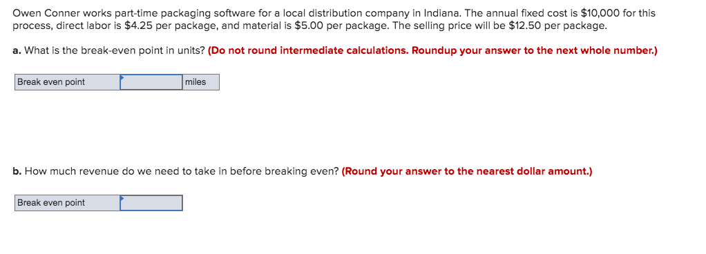 Owen Conner works part-time packaging software