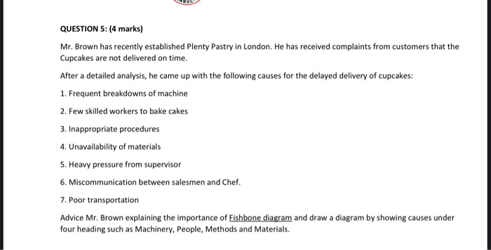 can you solve this clearly QUESTION 5: (4 marks)