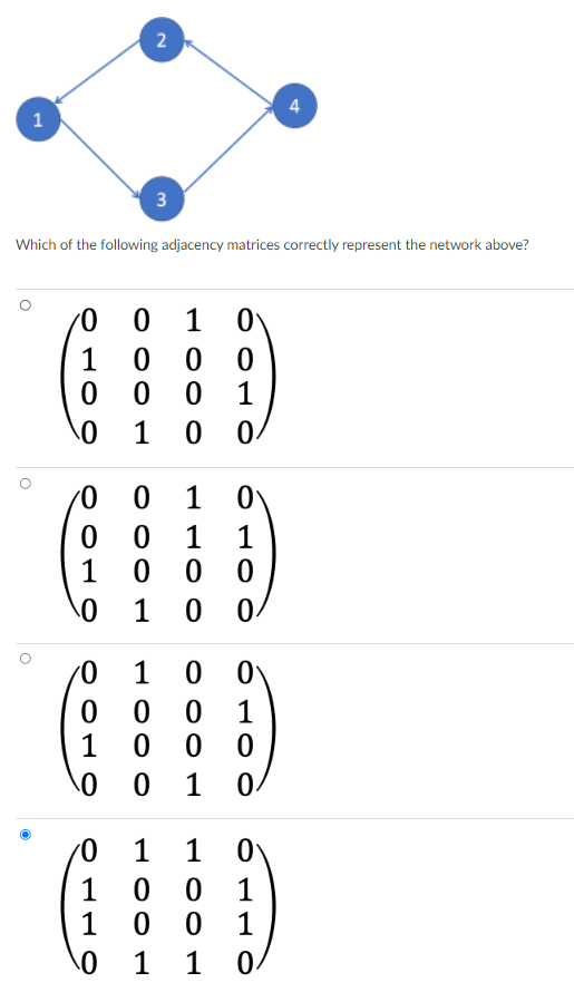 12. a) b) c) d) e) 2 4 1 3 Which of the following