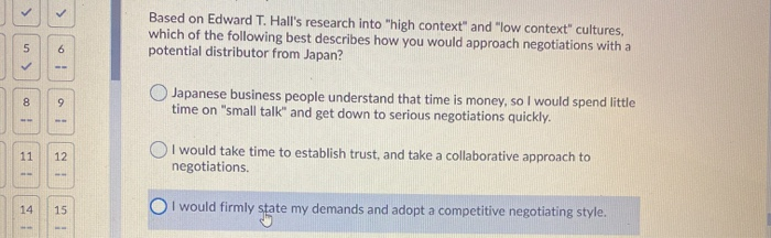 > Based on Edward T. Hall's research into 