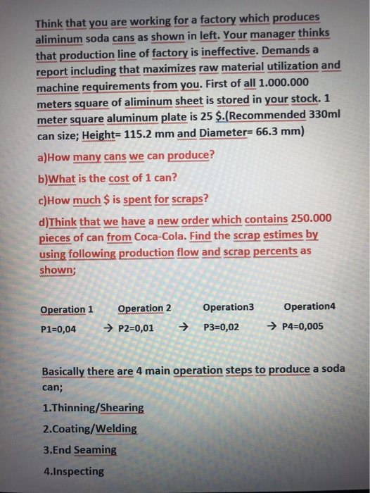 Please do the solution step by step Think that