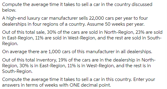 Please solve quick. Compute the average time it